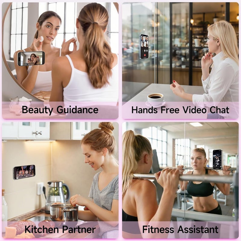 Yojaro Silicone Suction Phone Case Mount, Non Slip Suction Cup Phone Mount, Phone Accessories Holder for Selfies and Videos, Silicon Adhesive Phone Stand Sticky for Cell Phone Purple - Image 5